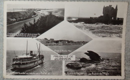 56 Morbihan Carte Photo Presqu'ile De Quiberon Multivues Le Guedel Bateau Plage Rocher De L'aigle ... - Quiberon