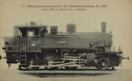 1 C Güterzugtenderlokomotive Der Reichseisenbahnen Nr. 267 Erbaut 1908 Von Krauss & Co In München - Trains
