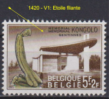 Belgique: COB N° 1420-V1, Neuf, **, Sans Charnière. TB !!! - 1961-1990
