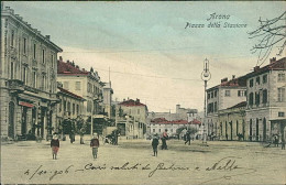 ARONA ( NOVARA ) PIAZZA DELLA STAZIONE - SPEDITA 1906 (20916) - Novara