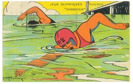 P3452 -FRANCE , 1924 PARIS OLYMPIC GAMES. BEAUTIFUL POST CARD, SWIMMING. - Ete 1924: Paris