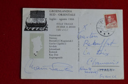 1966 Signed Mario Fantin K2 1954 To G. Rebuffat Annapurna 1950 Expedition Groenlandia Escalade Mountaineering - Sportspeople