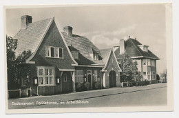 32- Prentbriefkaart Dedemsvaart 1947 - Politiebureau En Arbeidsbeurs - Dedemsvaart