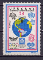 Uruguay 1977 UPU Centenary, Football Soccer World Cup, Space, Olympic Games Montreal, Stamp MNH - U.P.U.