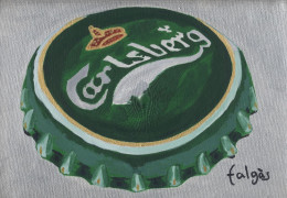 D6-109 Litografía Cerveza Carlsberg Denmark. The Dynamic Collection. - Advertising