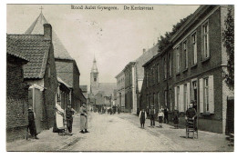 Postkaart Gijzegem ( Aalst ) : De Kerkstraat . - Aalst