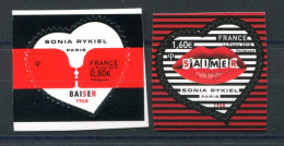 RC 27714 FRANCE COTE 15€ N° 1514 / 1515 PAIRE COEUR RYKIEL AUTOADHÉSIFS NEUFS ** TB - Ongebruikt