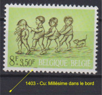 Belgique: COB N° 1403 Cu, Neuf, **, Sans Charnière. TB !!! - 1961-1990