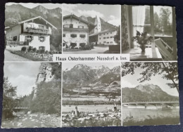 CARTOLINA 1961 GERMANIA ROSENHEIM NUSSDORF AM INN PENSIONE HAUS OSTERHAMMER GERMANY POSTCARD DEUTSCHLAND AK - Rosenheim