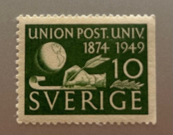 Timbres Suède 09/10/1949 10 öre Neuf N°FACIT 390 - Ongebruikt