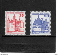 RFA 1978 Châteaux De Gemen Et Vischering Yvert 834-835 NEUF** MNH Cote 2,50 Euros - Neufs