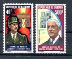 Thème Général De Gaulle - Dahomey Yvert PA 139/140 Neufs Xxx - DG 64 - De Gaulle (General)