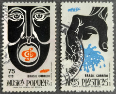 Bresil Brasil Brazil 1972 Anniversaire De L'indépendance Yvert 1002 1003 O Used - Oblitérés