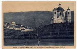 SALUTI DA VILLAR PEROSA - CHIESA PARROCCHIALE E CIMITERO - TORINO - 1937 - Vedi Retro - Formato Piccolo - Sonstige & Ohne Zuordnung