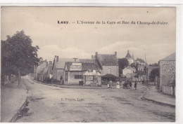 Nièvre - Luzy - L'avenue De La Gare Et Rue Du Champ-de-Foire - Altri & Non Classificati