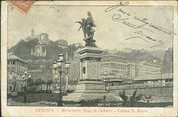 GENOVA - MONUMENTO DUCA DI GALLIERA - COLLINA S. ROCCO - SPEDITA 1904 20920) - Genova (Genua)