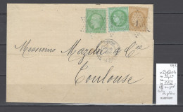 France - Lettre Paris - Affranchissement Mixte - Ceres - Napoléon  1872 - 1849-1876: Période Classique