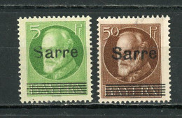 SARRE: T. DE BAVIÈRE   N° Yvert 18+25 * - Unused Stamps