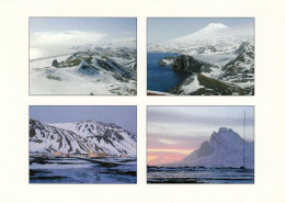 1 AK Norwegen / Norway * Landschaften Der Insel Jan Mayen Und Die Funknavigationstation Olonkinbyen  - Mehrbildkarte * - Norvège