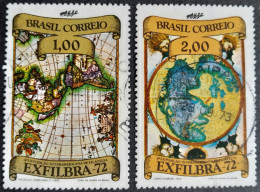 Bresil Brasil Brazil 1972 Exposition Philatelique Exhibition Yvert 1005 1006 O Used - Used Stamps