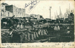 GENOVA - PONTE DELLE GRAZIE - MERCATO DEL CARBONE - SPEDITA 1903 ( 20921) - Genova (Genua)