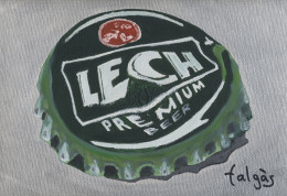 D6-118 Litografía Cerveza Lech Poland. The Dynamic Collection. - Advertising