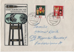 Germany Deutschland DDR 1968 FDC Volkskunst Aus Dem Erzgebirge 1967, France, Canceled In Dresden - 1950-1970