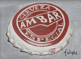 D6-120 Litografía Cerveza Ambar Especial Spain. The Dynamic Collection. - Advertising