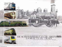 BELGIQUE BELGIUM BÉLGICA 2017 M/STRAINS SHEET YT F4686-90 Mi:BL 217, OBP:BL 255 MNH** - Eisenbahnen