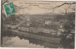 CHATEAULIN  QUAI DE NANTES ET LE CLOCHER - Châteaulin