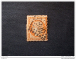 FRANCE FRANCIA 1870 CERES 40 CENT ORANGE YVERT N. 38 OBLITERE 5080 ALEXANDRIE (EGITTO) مصر EGYPT - Used Stamps