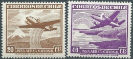 Chile 1950/3. YT A 128/9  ** - Chile