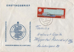 Germany Deutschland DDR 1966 FDC World Healt Organization, Welt-Gesundheits-Organisation, Medicine Medizin, Dresden - 1950-1970