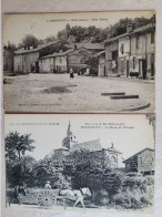 Moiremont , 2 Cartes , Rue Basse Et Attelage - Autres & Non Classés