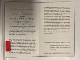 Devotie DP - Overlijden Ludovicus Van Nueten Echtg Aarts - Tongerlo 1877 - Boechout 1959 - Obituary Notices