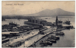 NAPOLI - MOLO BEVERELLO - 1930 - PORTO - NAVI - BARCHE - Vedi Retro - Formato Piccolo - Napoli (Naples)