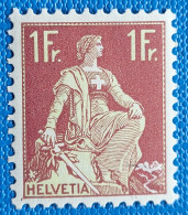 Zu 115z / Mi 109z / YT 126a Papier Gaufré **/MNH SBK 70 CHF Voir Description + 2 Images - Unused Stamps