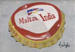 D6-125 Litografía Cerveza Malta India Puerto Rico. The Dynamic Collection. - Publicité