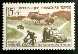 1958 FRNCE N 1151 - JOURNEE DU TIMBRE DISTRIBUTION POSTALE MOTORISÉE - NEUF** - Neufs