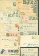 ESPAGNE Guerre Civile Espagnole Lot 20 Lettres Avec Censure Espagne Ou Allemagne Guerre 40 - Lettres & Documents
