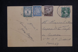 FRANCE - Taxes De Paris Sur Carte Postale De Belgique En 1936 - L 152937 - 1859-1959 Covers & Documents