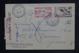 FRANCE - Enveloppe En Recommandé Du Congrès Du Parlement De Versailles Pour Paris En 1953 - L 152938 - 1921-1960: Période Moderne