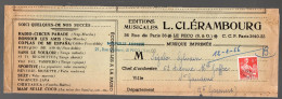 Le Pecq :enveloppe à Entête L.CLERAMBOURG  éd.musicales,av Préoblitéré Moissonneuse 8f (PPP47466) - Advertising