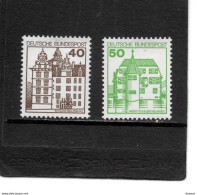 RFA 1979 Châteaux De Wollfsburg Et Inzlingen Yvert 876-877 NEUF** MNH - Unused Stamps