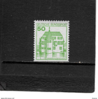 RFA 1979 Châteaux De Inzlingen Yvert 877b NEUF** MNH - Unused Stamps
