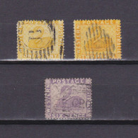 WESTERN AUSTRALIA 1882, SG# 76-80, Wmk Crown CA Perf 14, Part Set, Swan, Used - Gebraucht