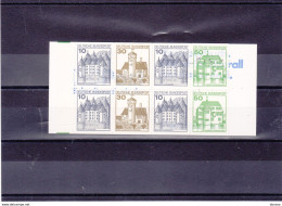 RFA 1979 CHÂTEAUX CARNET Yvert C 877b NEUF**MNH Cote 4,50 Euros - Neufs