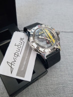 VOSTOK AMPHIBIA AUTOMATICO MOD.RACER - CINT.MILANESE NERO - Watches: Bracket