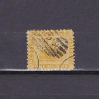 WESTERN AUSTRALIA 1883, SG# 82, 1d Yellow-ochre, Wmk Crown CA Perf 12, Swan, Used - Oblitérés