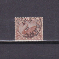 WESTERN AUSTRALIA 1882, SG# 86, 3d Brown, Wmk Crown CA, Swan, Used - Used Stamps